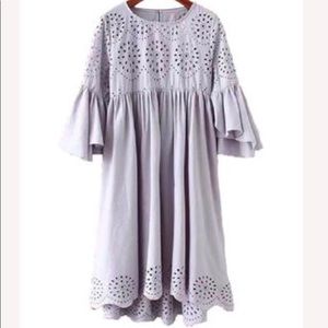 Karlie eyelet flare dress